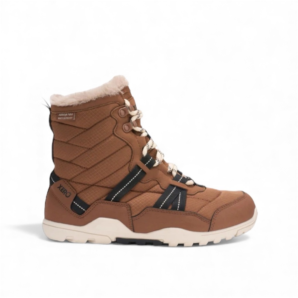 Xero Women's Alpine Lightweight, Waterproof and Grippy Snow boots Rawhide color